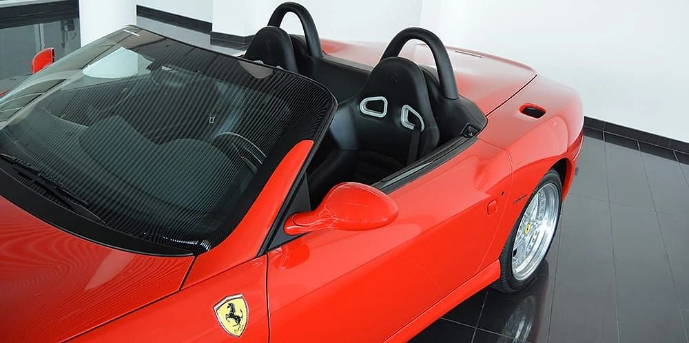 Ferrari Barchetta — front three-quarter view